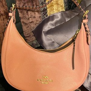 Coach smaller style leather shoulder bag